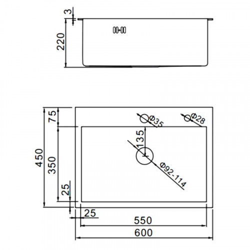 Мойка для кухни Gerhans K36045B 60x45 графит
