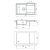 Мойка для кухни Lemark Imandra 9910035 84x50 серый шелк