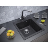 Мойка для кухни Paulmark Zemar PM104651-BL 46х51 черный