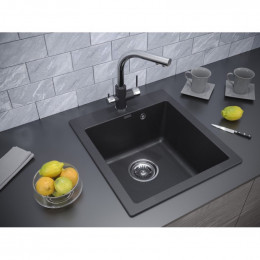 Мойка для кухни Paulmark Zemar PM104651-BL 46х51 черный