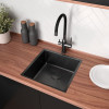 Мойка для кухни Lemark Olanga 9932124 44x44 черный матовый
