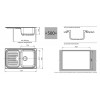 Мойка кухонная GranFest Standart GF-S780L салатовый