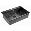 Мойка для кухни Paulmark Vast PM217551-GM 75х51 вороненая сталь