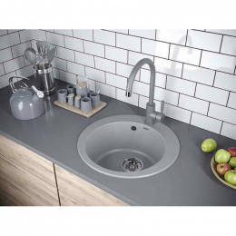 Мойка для кухни Paulmark Gelegen PM404800-GRM 48 серый металлик