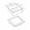 Мойка для кухни Paulmark Favor PM214551-BS 45х51 сталь