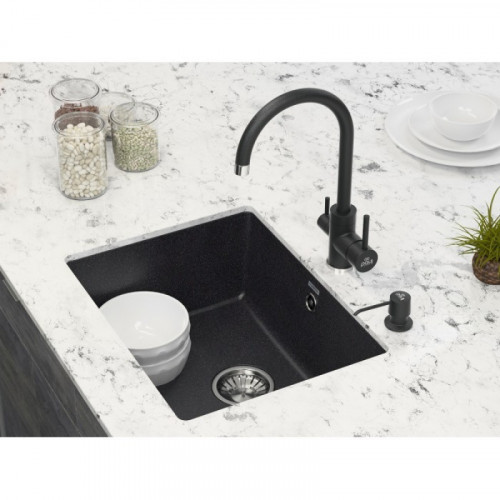 Мойка для кухни Paulmark Gera PM205546-BL 55х46 черный