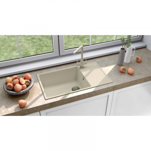 Кухонная мойка Ulgran Quartz Prima 860-02 лен
