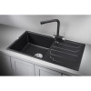 Кухонная мойка Granula GR-8601 86x50 черный