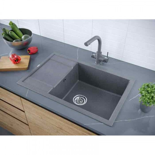 Мойка для кухни Paulmark Verlass PM317850-DG 78х50 графит