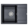 Мойка для кухни Paulmark Weimar PM216550-BLM 65х50 черный металлик