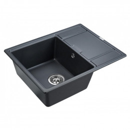 Мойка для кухни Paulmark Weimar PM216550-BLM 65х50 черный металлик