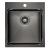 Мойка для кухни Paulmark Favor PM214551-GM 45х51 вороненая сталь