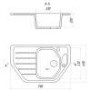 Мойка для кухни Gerhans E08-24 79x49 графит