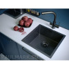 Мойка для кухни Paulmark Aller PM904444-GM 44х44 вороненая сталь