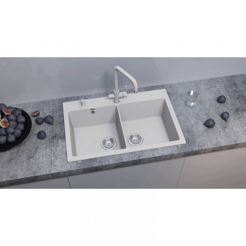 Кухонная мойка Ulgran Quartz Ruma 780-04 платина