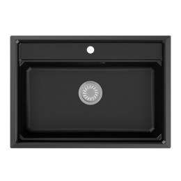 Кухонная мойка Granula Kitchen Space KS-7301 73x51 шварц