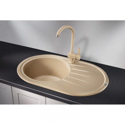 Кухонная мойка Granula Standart ST-7601 76x50 бежевый