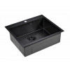 Мойка для кухни Paulmark Isar PM805951-GM 59х51 вороненая сталь