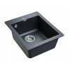 Мойка для кухни Paulmark Leer PM104249-BLM 41х49 черный металлик
