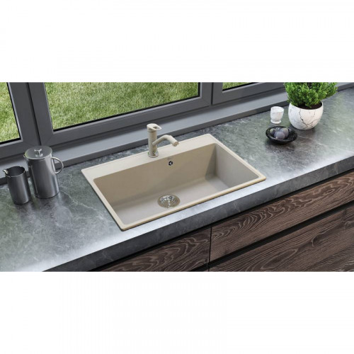 Кухонная мойка Ulgran Quartz Forte 760-02 лен