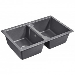 Мойка для кухни Paulmark Zwilling PM238150-DG 81х50 графит