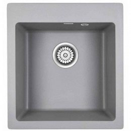 Мойка для кухни Paulmark Zemar PM104651-GRM 46х51 серый металлик