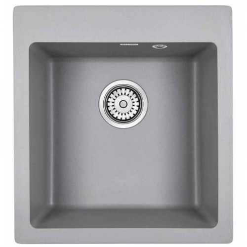 Мойка для кухни Paulmark Zemar PM104651-GRM 46х51 серый металлик