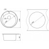 Мойка для кухни Paulmark Gelegen PM404800-DG 48 графит