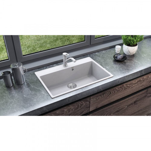 Кухонная мойка Ulgran Quartz Forte 760-04 платина