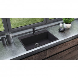 Кухонная мойка Ulgran Quartz Forte 760-07 уголь