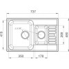 Мойка кухонная GranFest Quarz GF-Z21K бежевый