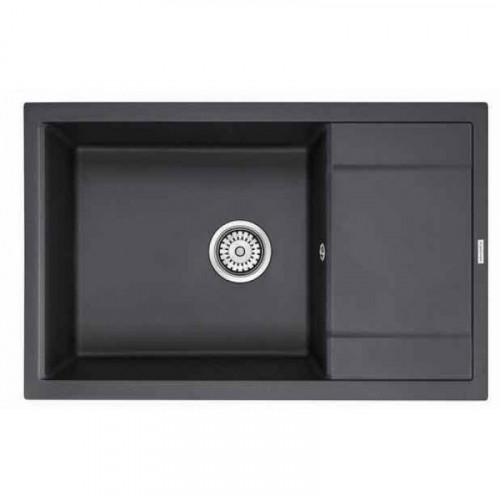 Мойка для кухни Paulmark Verlass PM317850-BLM 78х50 черный металлик