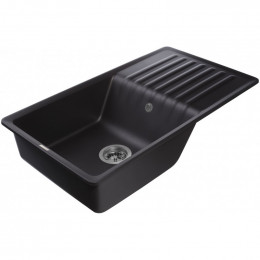Мойка кухонная GranFest Quarz GF-ZW-73 черный