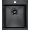 Мойка для кухни Paulmark Neckar PM804551-GM 45х51 вороненая сталь
