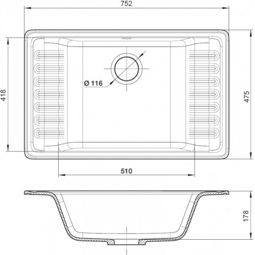 Мойка кухонная GranFest Quarz GF-ZW-71 терракот