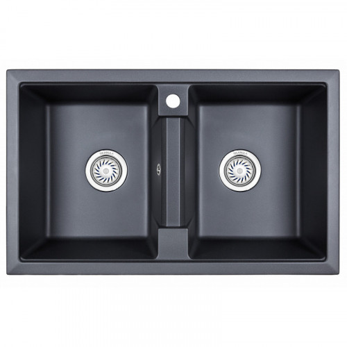 Кухонная мойка Granula GR-8101 81x50 шварц