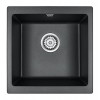 Мойка для кухни Paulmark Brilon PM104546-BLM 45х46 черный металлик