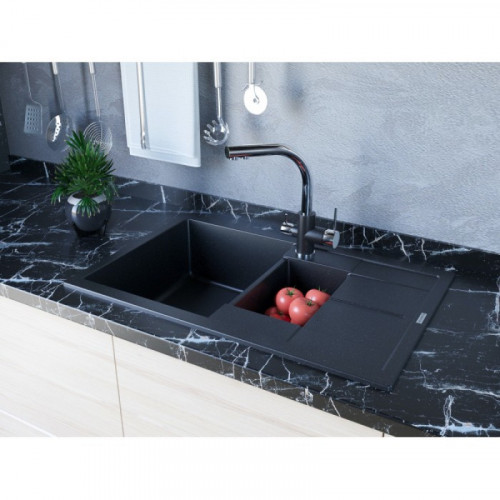 Мойка для кухни Paulmark Feste PM237850-BL 78х50 черный