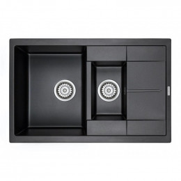 Мойка для кухни Paulmark Feste PM237850-BL 78х50 черный