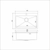 Мойка MIXLINE настольный монтаж 65х45 (3,0) вып 3 1/2, 22см с сифоном черный графит PRO (547238)