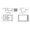 Кухонная мойка GranFest Quadro GF-Q775KL 77,5х50 см, белый