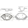 Мойка кухонная GranFest Corner GF-C1040E графит