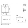 Кухонная мойка Ulgran Quartz Forte 505-06 трюфель матовый