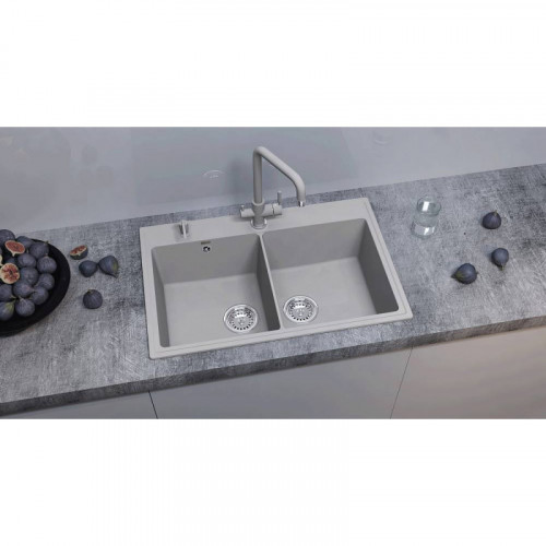 Кухонная мойка Ulgran Quartz Ruma 780-05 бетон
