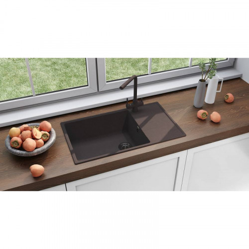 Кухонная мойка Ulgran Quartz Prima 860-06 трюфель
