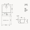 Кухонная мойка Ulgran Quartz Forte 580-09 мокрый асфальт