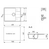Кухонная мойка Ulgran Quartz Prima 605-04 платина матовый