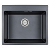 Мойка для кухни Paulmark Kante PM106052-BLM 60х52 черный металлик