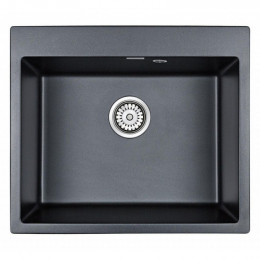 Мойка для кухни Paulmark Kante PM106052-BLM 60х52 черный металлик