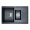 Мойка для кухни Paulmark Feste PM237850-BLM 78х50 черный металлик